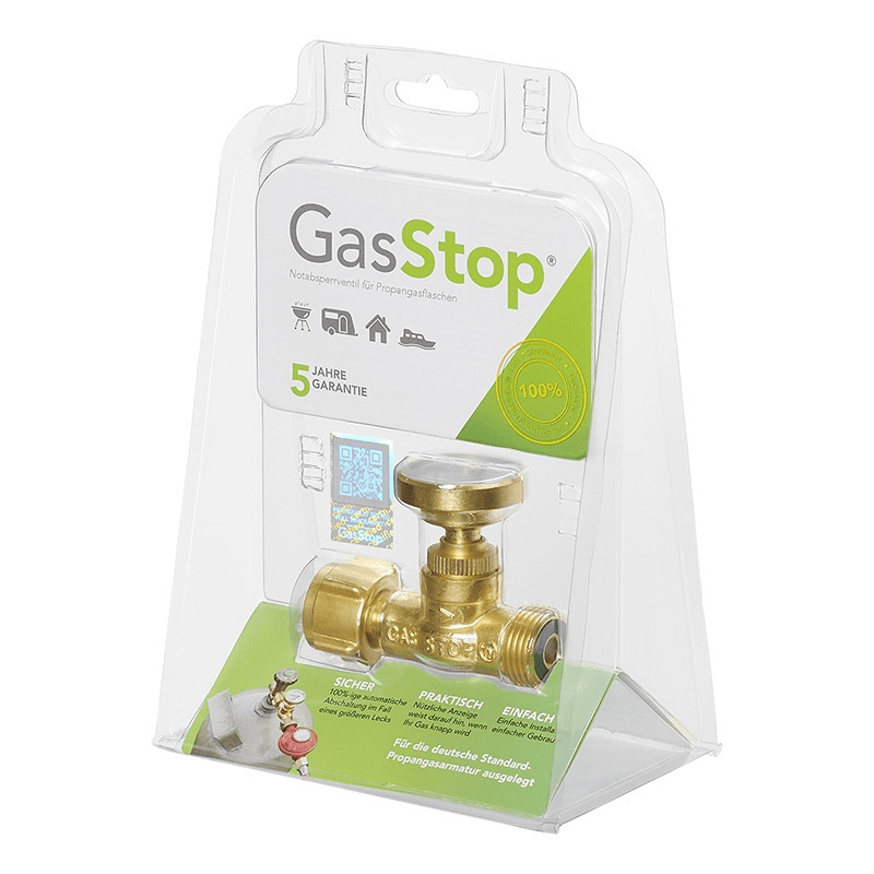 GasStop – Gasfleszekering van PAT Europe - verpakking